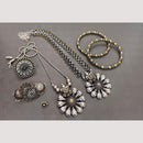 FS Collection Radiant Rhodium Plated Jewellery Combo Ultimate Shine & Style