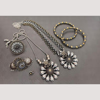 FS Collection Radiant Rhodium Plated Jewellery Combo Ultimate Shine & Style