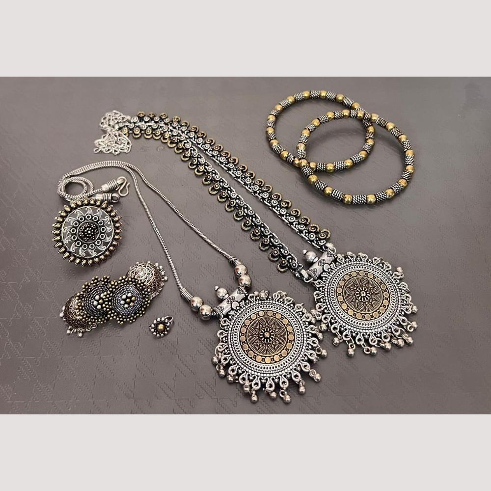 FS Collection Radiant Rhodium Plated Jewellery Combo Ultimate Shine & Style