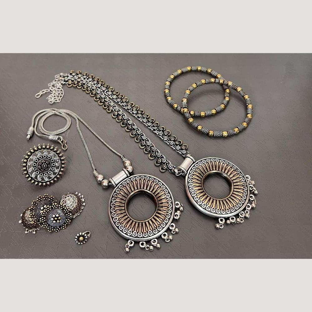 FS Collection Radiant Rhodium Plated Jewellery Combo Ultimate Shine & Style