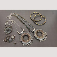FS Collection Radiant Rhodium Plated Jewellery Combo Ultimate Shine & Style