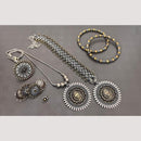 FS Collection Radiant Rhodium Plated Jewellery Combo Ultimate Shine & Style