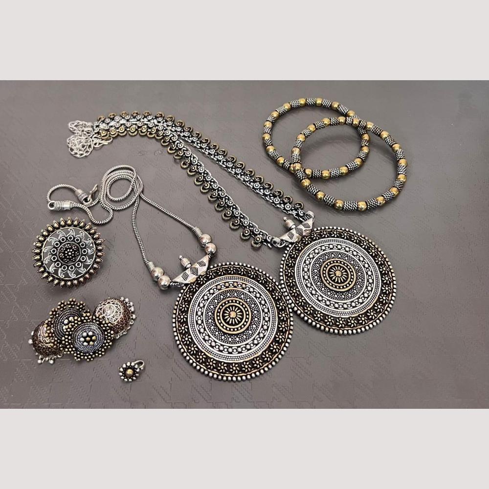 FS Collection Radiant Rhodium Plated Jewellery Combo Ultimate Shine & Style