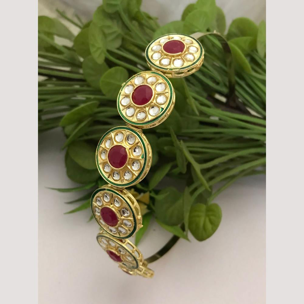 FS Collection Gorgeous Pota Stone & Kundan Hair Band The Perfect Hair Statement