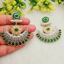 FS Collection Elegant Pota Stone Dangle Earrings for Women & Girls