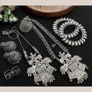 FS Collection Beautiful Oxidised Jewellery Combo Set For Navratri Occassions