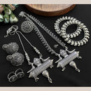 FS Collection Beautiful Oxidised Jewellery Combo Set For Navratri Occassions