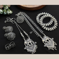 FS Collection Beautiful Oxidised Jewellery Combo Set For Navratri Occassions