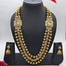 FS Collection Ethnic Charm Pota And Kundan Stone Necklace Set