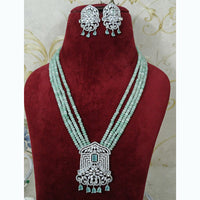 FS Collection Shiny Sparkling American Diamond Necklace Set