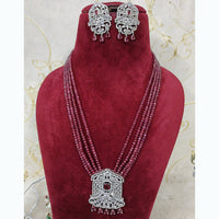 FS Collection Shiny Sparkling American Diamond Necklace Set