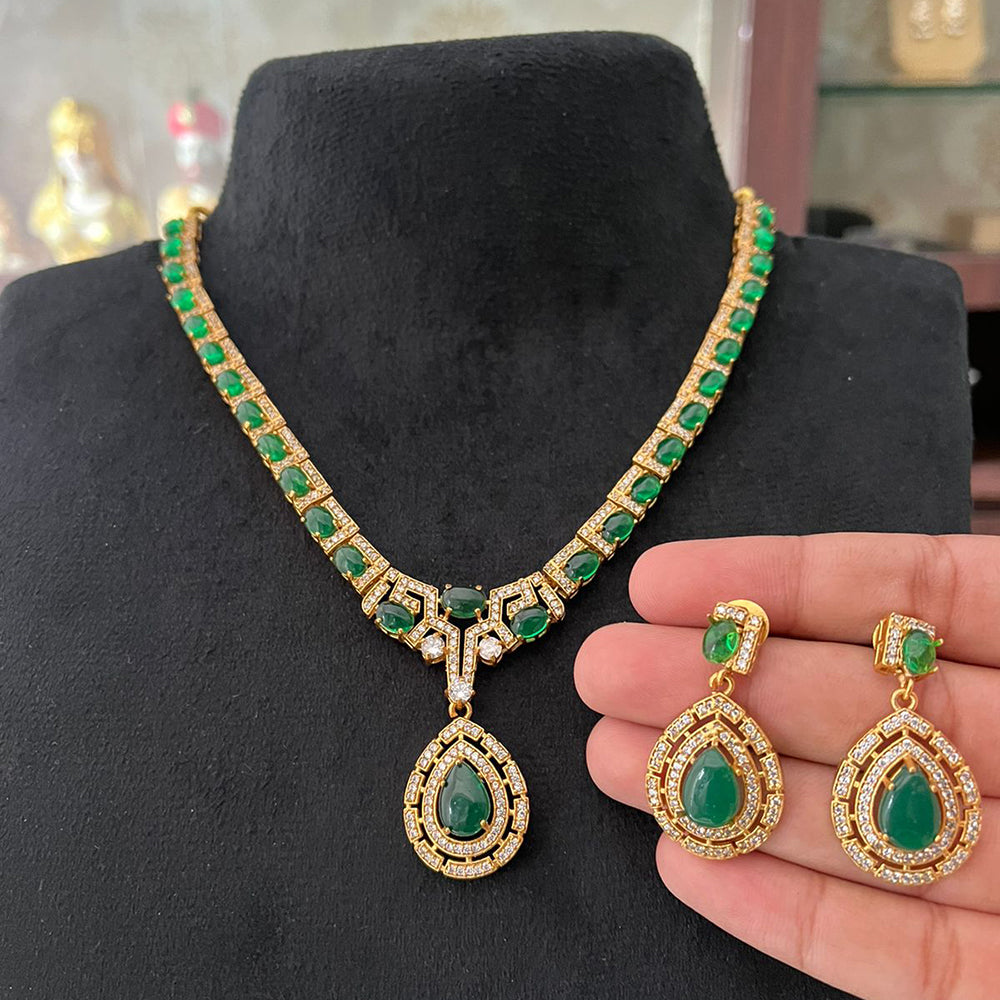 FS Collection Sparkle Radiance AD And Austrian Stone Necklace Set