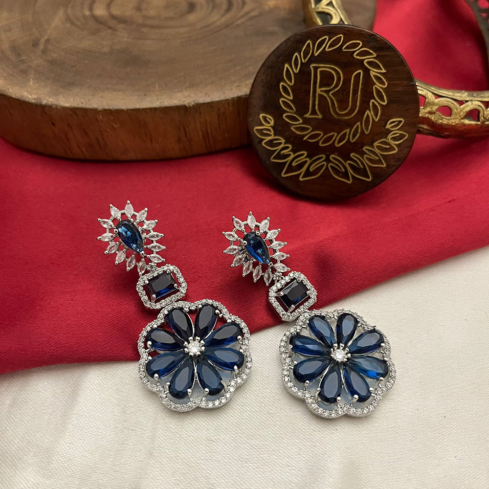 FS Collection Regal Radiance AD And Austrian Stone Dangler Earrings