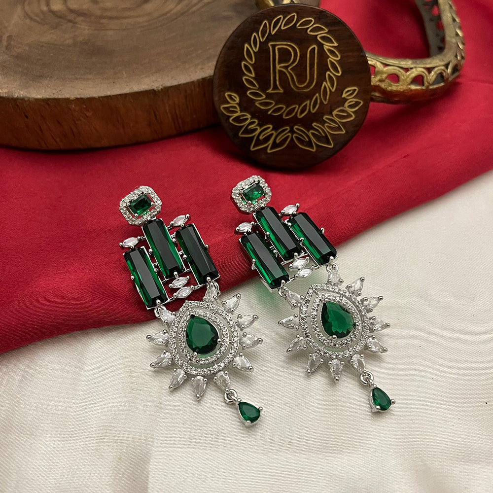 FS Collection Regal Radiance AD And Austrian Stone Dangler Earrings