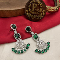 FS Collection Regal Radiance AD And Austrian Stone Dangler Earrings