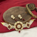 FS Collection Regal Radiance Kundan Stone And Pearl Necklace Set