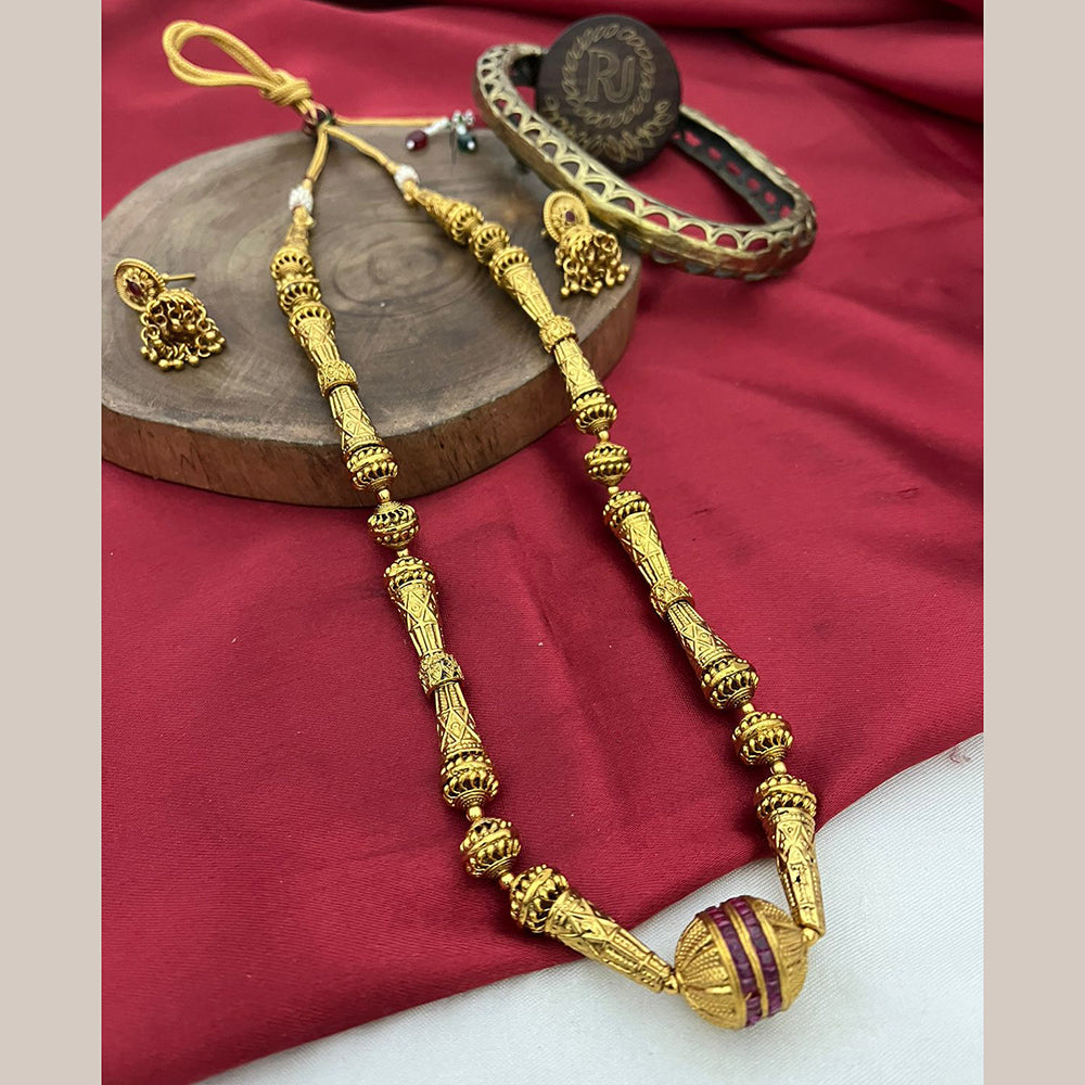 FS Collection Radiant Sparkle Pota Stone Necklace Set