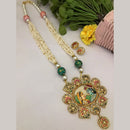 FS Collection Ethnic Handpainted Radha Krishna Designer Meenakari Long Necklace Set 