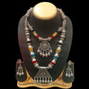 FS Collection Heritage Style Oxidised Double Necklace Jewelry Set for Garba & Folk Dance