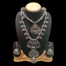 FS Collection Heritage Style Oxidised Double Necklace Jewelry Set for Garba & Folk Dance