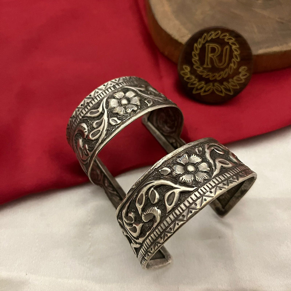FS Collection Traditional Oxidised Kada For Navratri Nights