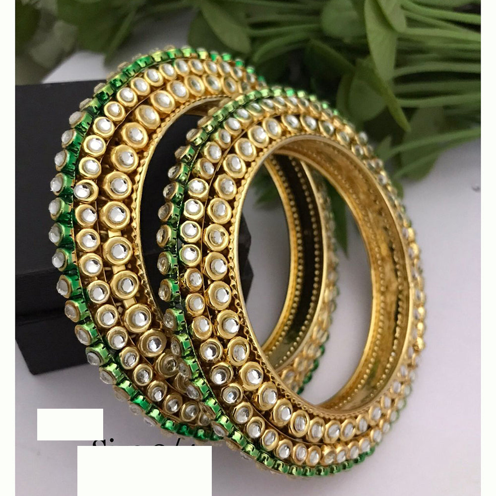 FS Collection Traditional Kundan Kada Bangles Set For All Wedding Occassions