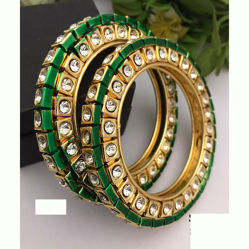 FS Collection Traditional Kundan Kada Bangles Set For All Wedding Occassions