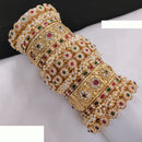 FS Collection Traditional Bridal Chura with Pota Stone and Pearl Embellishments