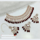 FS Collection Sparkling Austrian Stone And Beads Statement Necklace Set