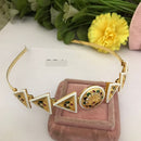 FS Collection Royal Traditional Pota Stone and Lustrous Pearl Headpiece