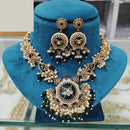 FS Collection Graceful Traditional Kundan And Pearl Necklace Set  for All Occassions