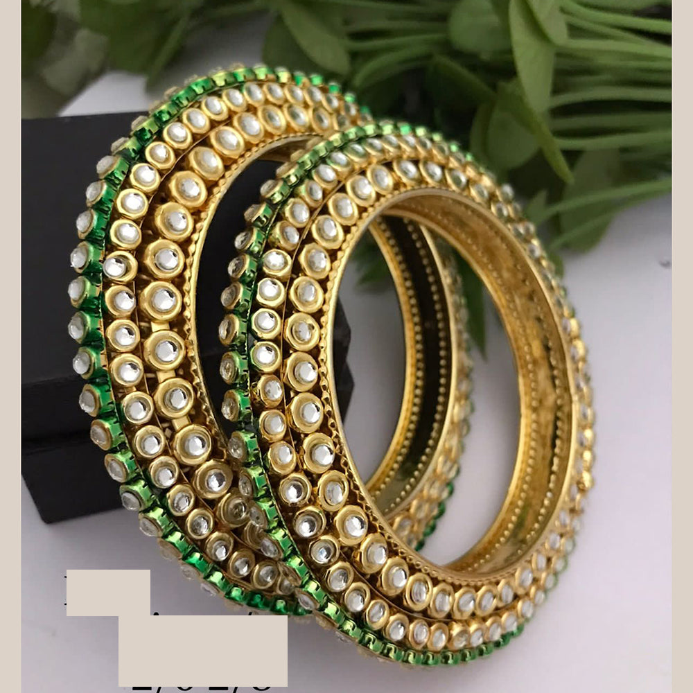 FS Collection Traditional Kundan Kada Bangles Set For All Wedding Occassions