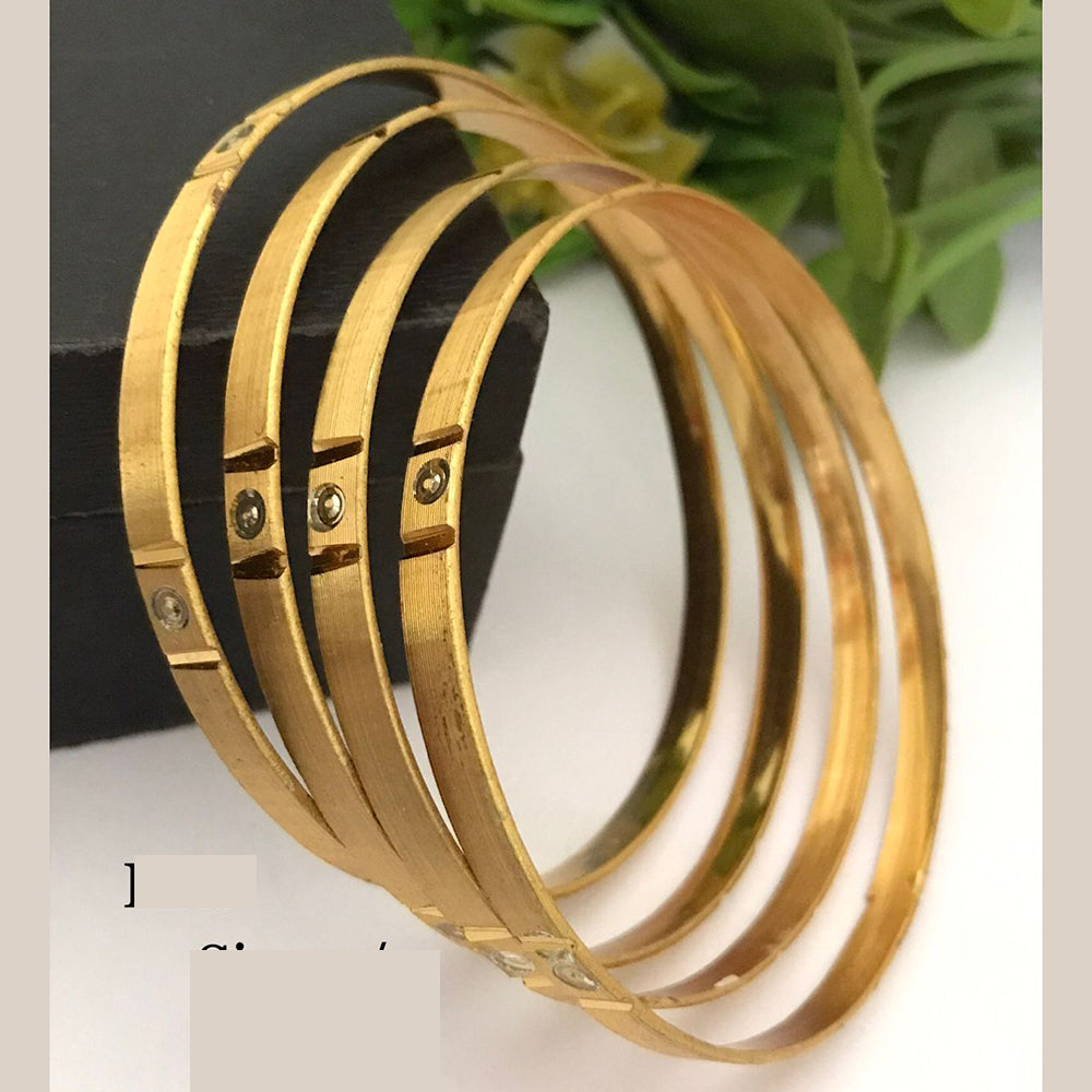 FS Collection Gold Plated Bangle Set