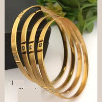 FS Collection Gold Plated Bangle Set