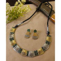FS Collection Radiant Designer Pota Stone Necklace Set