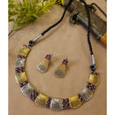 FS Collection Radiant Designer Pota Stone Necklace Set