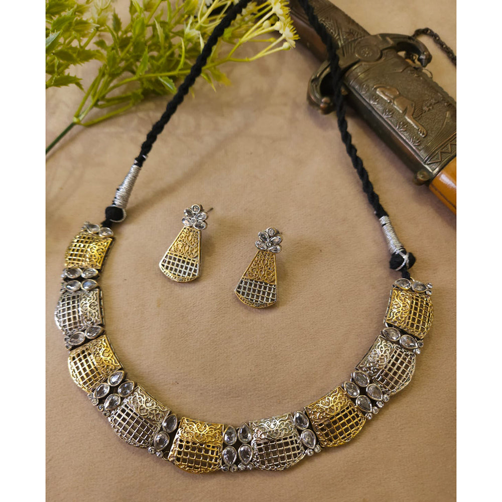 FS Collection Radiant Designer Pota Stone Necklace Set