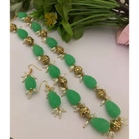 FS Collection Elegant Fancy Pearl And Beads Necklace Set