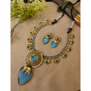 FS Collection Radiant Designer Pota Stone Necklace Set
