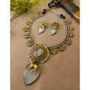 FS Collection Radiant Designer Pota Stone Necklace Set