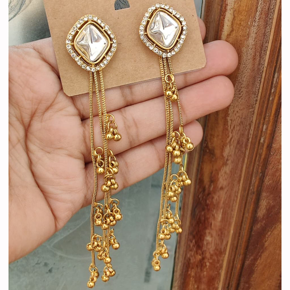FS Collection Fancy Crystal Stone Dangler Earrings