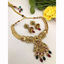 FS Collection Designer Pota Stone And Pearl Beads Necklace Set