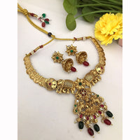 FS Collection Designer Pota Stone And Pearl Beads Necklace Set