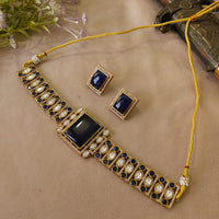 FS Collection Designer Pota And Austrian Stone Choker Necklace Set