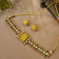 FS Collection Designer Pota And Austrian Stone Choker Necklace Set