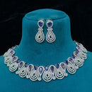 FS Collection Designer American Diamond Necklace Set