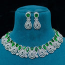 FS Collection Designer American Diamond Necklace Set