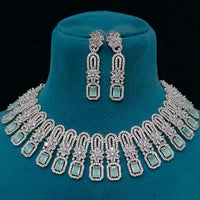 FS Collection Designer American Diamond Necklace Set