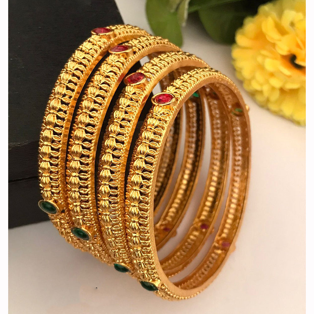 FS Collection Designer Pota Stone Bangle Set