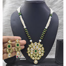 FS Collection Designer Kundan And Pearls Necklace Set